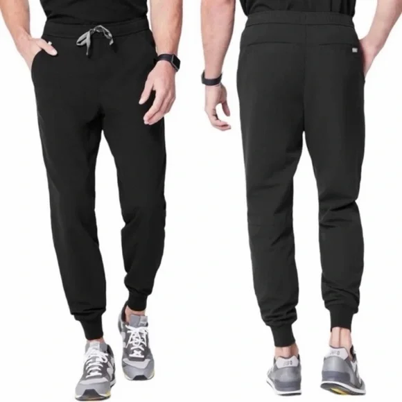 FIGS Tansen Jogger Black Scrub Pants