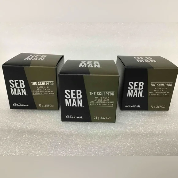 Sebastian Seb-Man The Sculptor Matte Clay lot of 3 NWT