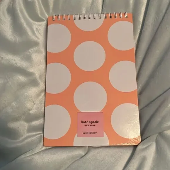 KATE SPADE POMEGRANATE PEACH JUMBO DOT SPIRAL NOTEBOOK