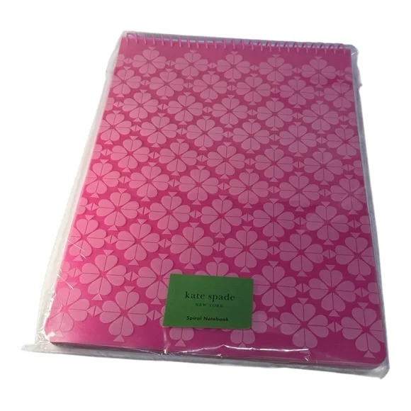 Kate Spade New York Neon Spade Pink Top Spiral Notebook – New