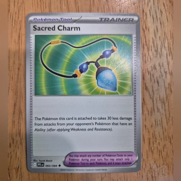 🔥 QTY 5 Pokemon Sacred Charm Item Card