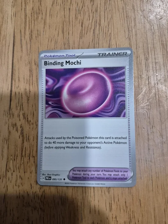 🔥 QTY 5 Binding Mochi Pokémon Trainer Tool Card