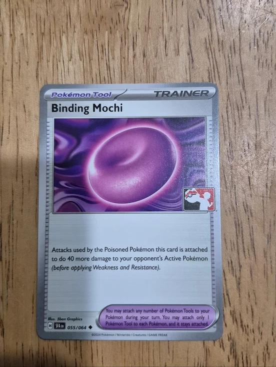 🔥 QTY 2 Binding Mochi Pokémon Trainer Tool Card