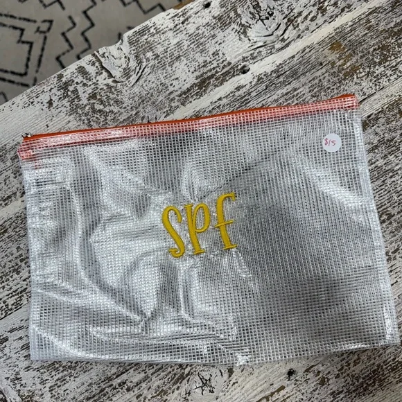 Clear Mesh Bath Storage Pouch