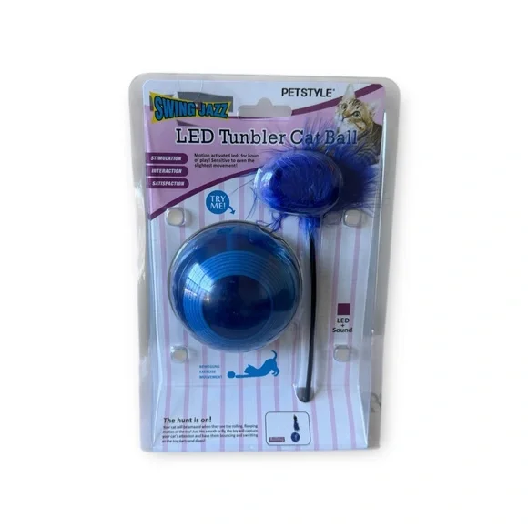 New PetStyle LED Tumbler Cat Ball Toy