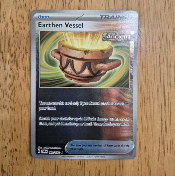 🔥 QTY 3 Pokemon Earthen Vessel Item Trainer Card