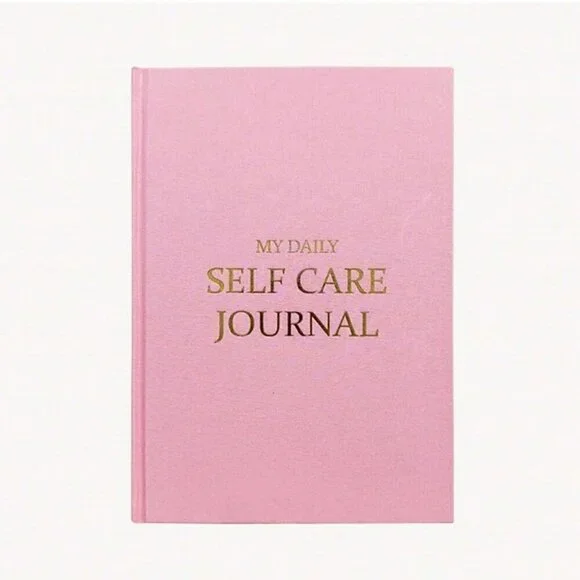 PINK Self Care Journal Aesthetic Wellness Stationery