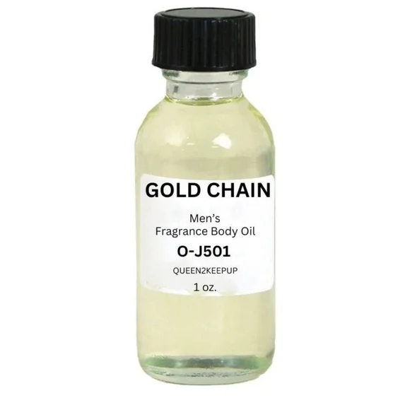 Gold Chain (Men) Body Oil 1 oz Fragrance All Natural Pure Uncut Scent