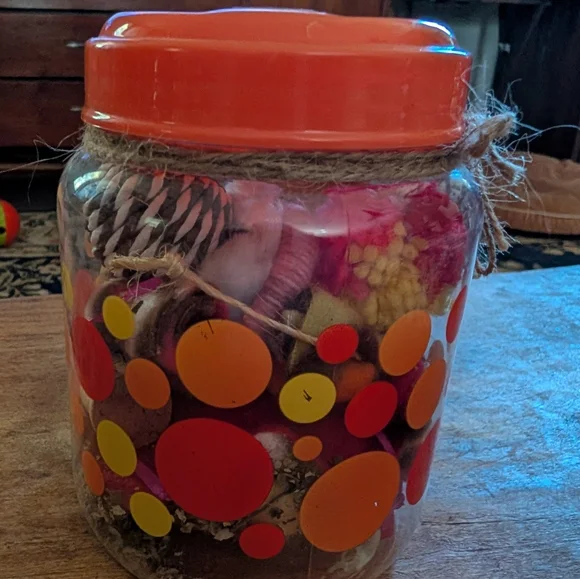 NWT Cat Toy Jar w/ Many Catnip Infused Toys- Toys Rechargeable In Sun Jar