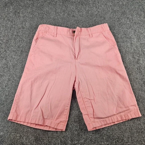 The Children's Place Boys Pink Chino Shorts Size 14 Cotton Twill Casual Summer