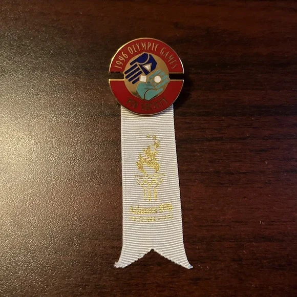 Vintage‎ 1996 Atlanta Olympic Games Pin Society Lapel Pin Ribbon