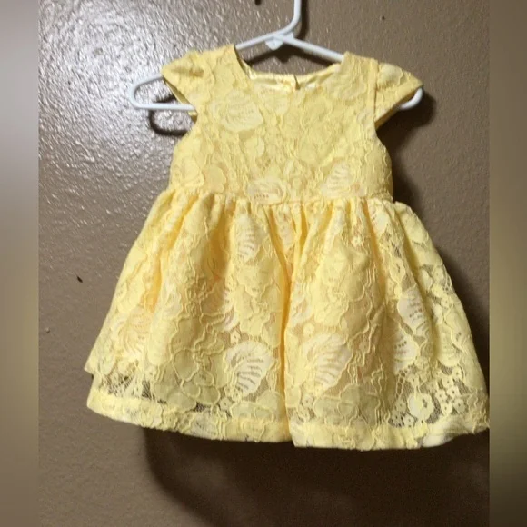 NEW THE CHILDREN’S PLACE YELLOW FORMAL DRESS FOR BABY GIRL
