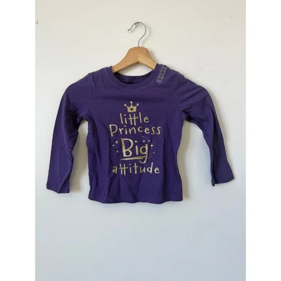 The Children's Place Girls Princess Big Attitude Long Sleeve Shirt Size 4T