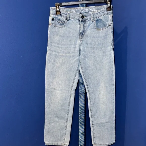 The Children's Place - Light Blue Wash Straight Leg Jeans Size 10