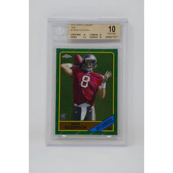 2013 Topps Chrome 1986 #5 Mike Glennon Rookie Beckett 10 PRISTINE LOW POP
