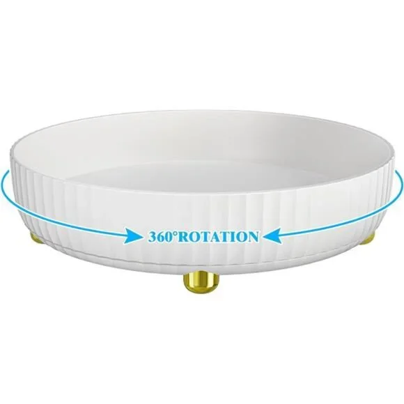 360° Rotating Storage Tray, Bathroom Organizers and Storage,Lazy Susan Organizer
