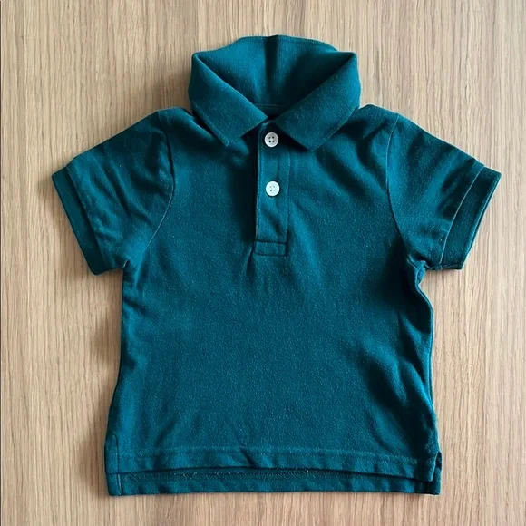 Children’s place, baby cotton Polo Shirt, 6-9 months, dark green