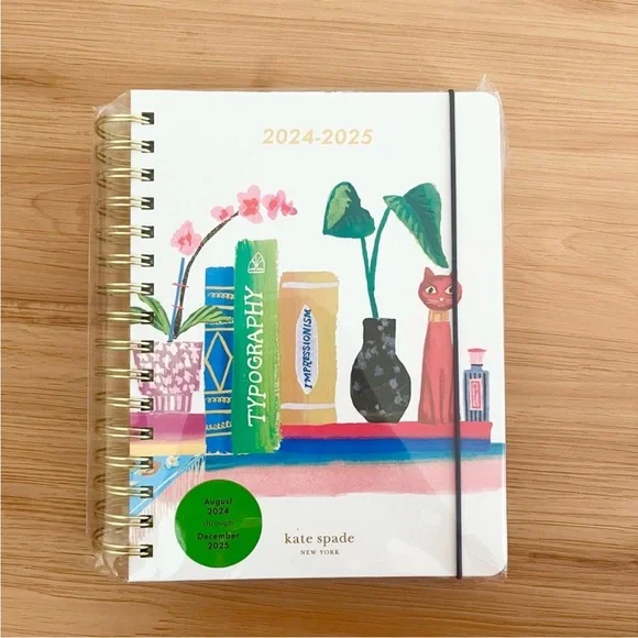 Kate Spade Bookshelf 2024-25 17-month Large Planner #K240244#