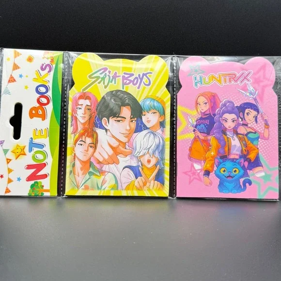Cute Anime Kpop‎ Group Mini Notebooks Set Huntricx SJR Boys 2 Pack