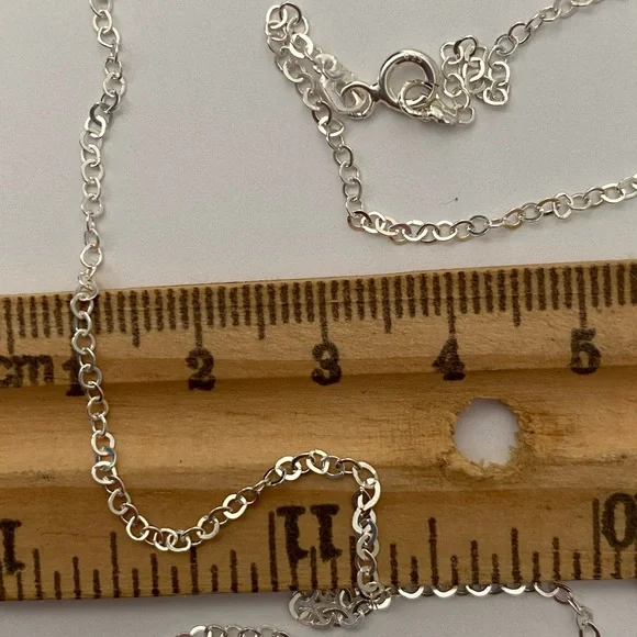 Unisex 19.5” 925 silver chain necklace 19.5 inches