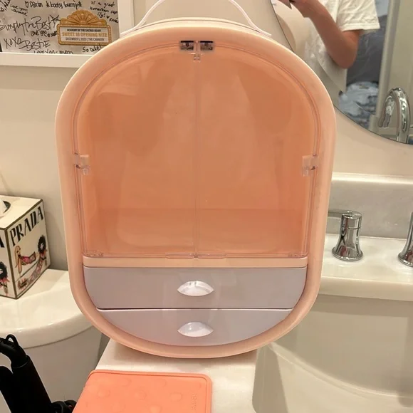 Pink container