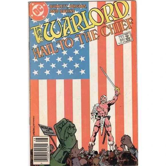 Warlord #84 (1984) DC Comics Newsstand 1st Print Comic Book 7.0