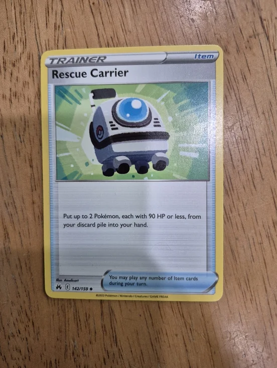 🔥 QTY 1 Pokémon Trainer Item Rescue Carrier