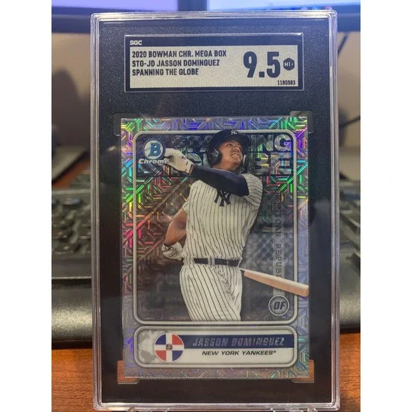 2020 Bowman Chrome Mega Box Jasson Dominguez Spanning the Globe SGC 9.5