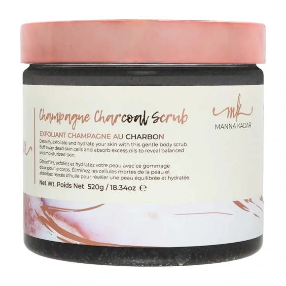 Manna Kadar Champagne Charcoal Scrub, NEW, Relsx & Self-Care Home Spa