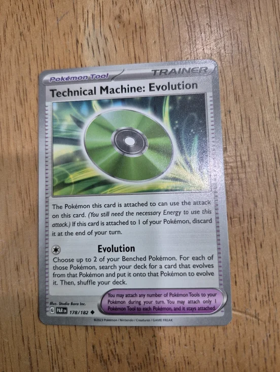 🔥 QTY 3 Pokemon Technical Machine: Evolution Trainer Card