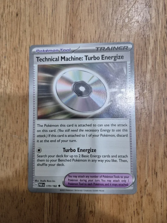 🔥 QTY 3 Pokémon Technical Machine: Turbo Energize Trainer Tool Card