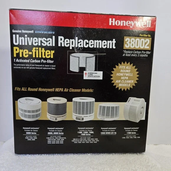 Honeywell 38002 Activated Carbon Tower Pre-Filter Universal Replacement HEPA