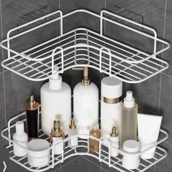 Wall mounted bathroom storage rack