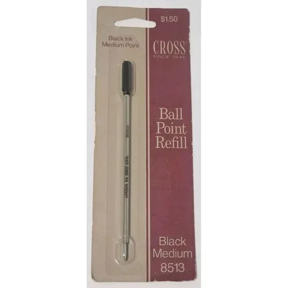 Vintage Cross Ball Point Refill Black Ink Medium Point #8513 New Sealed