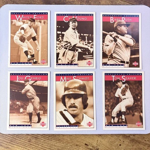 1995 Sonic Upper Deck Baseball Complete 20 Card Set Nolan Ryan Babe Ruth Ty Cobb