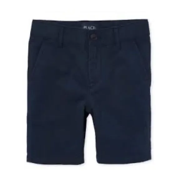 The Children's Place Boys Uniform Shorts In New Navy Size 8 Husky