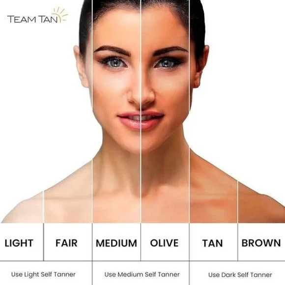 Team Tan Self Tanner Mousse Medium‎ 100ml with Application Mitt Made in Italy