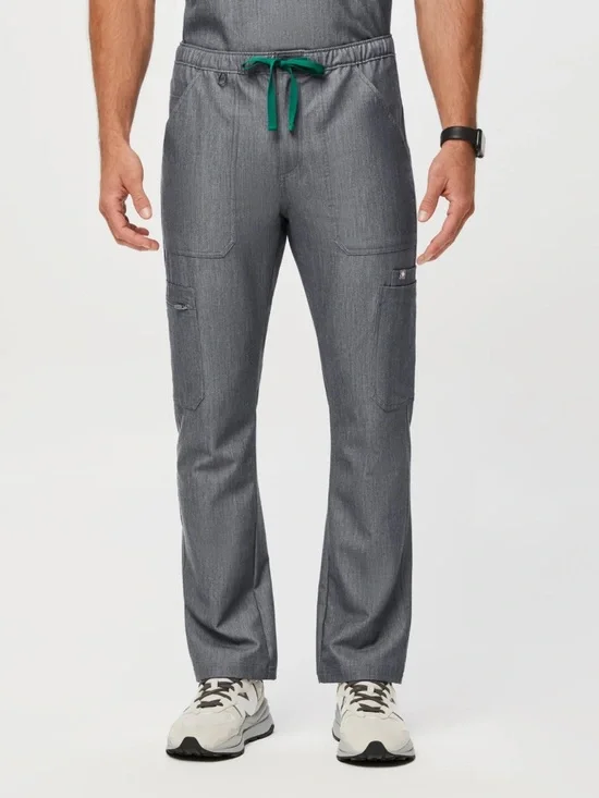 FIGS Technical Collection Men's Cairo Cargo Scrub Pants Straight Leg Gray Size M