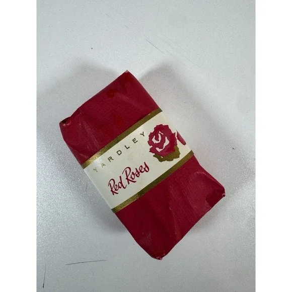 Vintage Yardley‎ Red Roses Soap Bar Wrapped Unused Collectible Bath