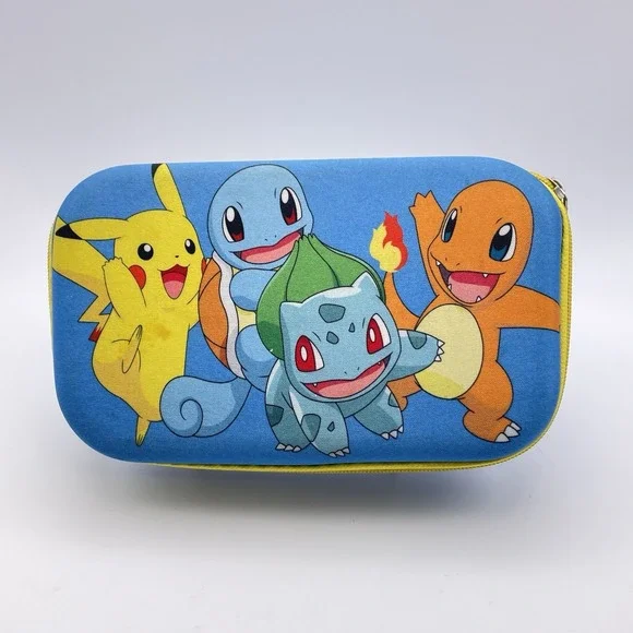 NINTENDO POKEMON MOLDED ZIPPER CARRYING CASE PENCIL PIKACHU RARE SCHOOL BOX READ