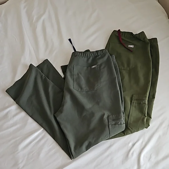 Figs Axim Cargo Long Green Pants Lot Size Men's XL