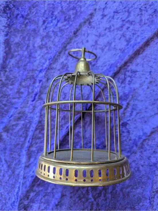Vintage Brass Decorative Bird Cage