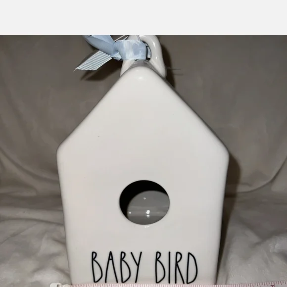 White Ceramic Birdhouse for Baby Birds