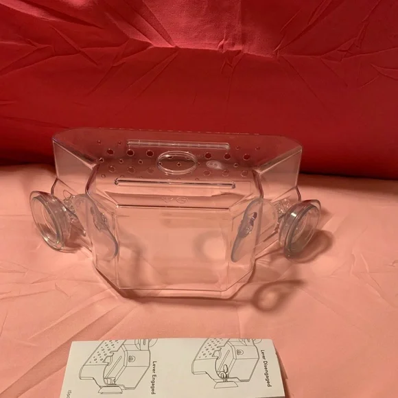 Thick plastic corner shower shelf