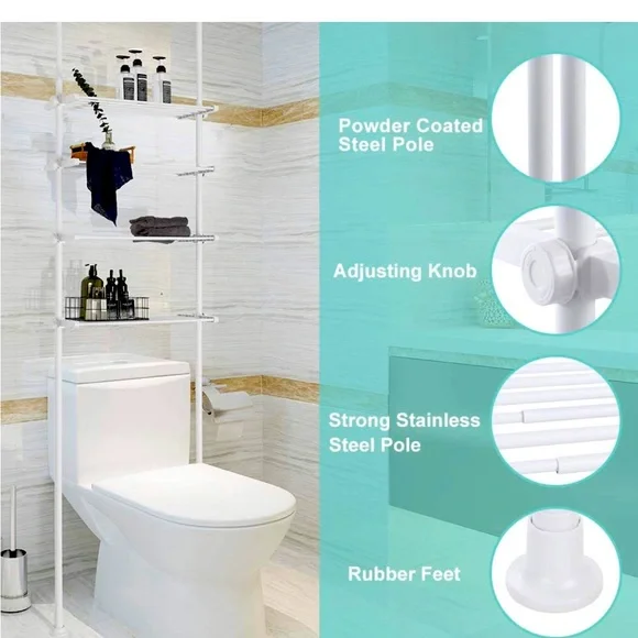 New in box factory sealed , bathroom 4 tier shelving rack …