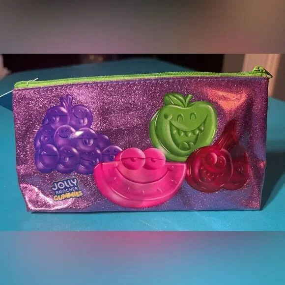 NEW! Jolly Rancher Gummies Branded Novelty School Supply Pencil Case Pouch Back