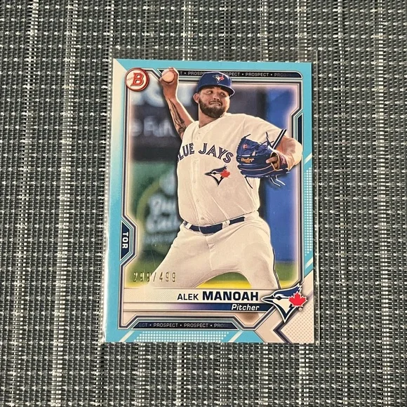 Num: 299/499 ⚾️ Alek Manoah 2021 Topps MLB Baseball Card #BP-27, Qty 1