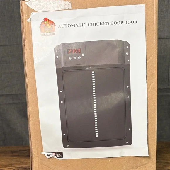 Black Automatic Chicken Coop Door
