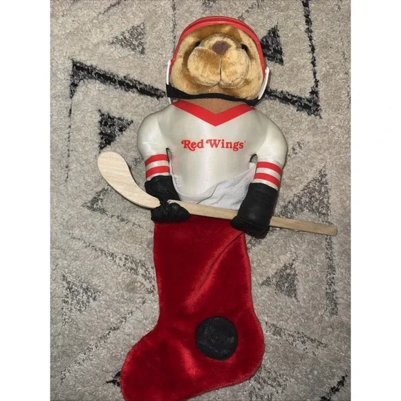 DETROIT RED WINGS------ CHRISTMAS STOCKING Vintage Rare