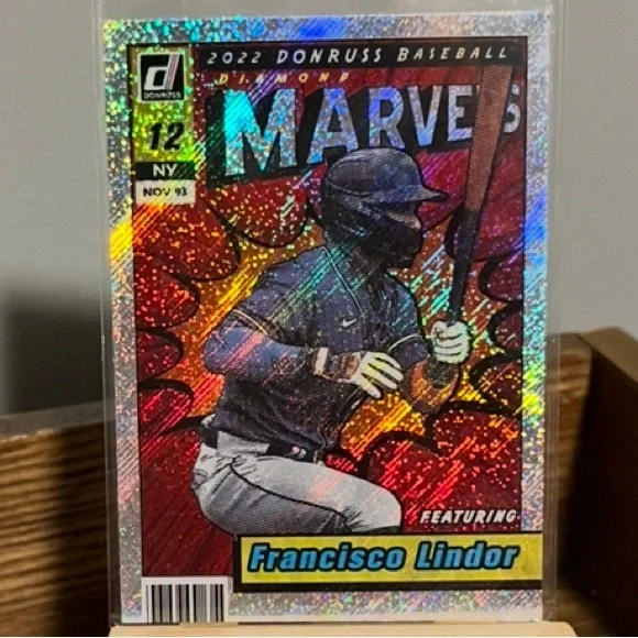 ⚾️ 2022 Panini Donruss Silver Marvels Francisco Lindor MLB Baseball Card #M-10